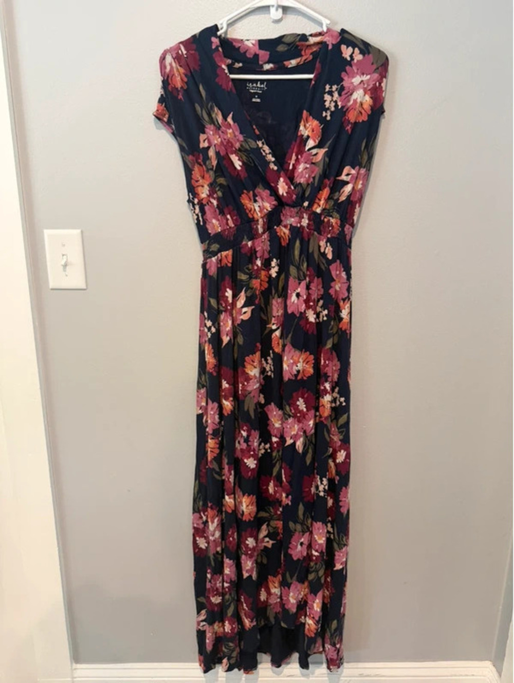 Isabel Maternity Ingrid & Isabel M Navy Floral Maxi Dress Medium